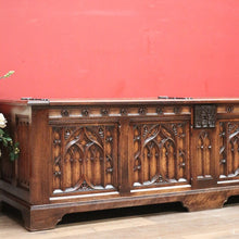 Load image into Gallery viewer, x SOLD Antique French Coffer, Blanket Box, Storage Box, Marriage Chest, or Hall Seat B11128
