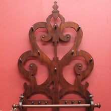 Load image into Gallery viewer, x SOLD Antique English Mahogany Coat Rack or Hall Tree, Umbrella Stand with Tin Liner. B11147
