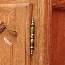 Load image into Gallery viewer, x SOLD Vintage French Bookcase, Oak Two Door Open Bookcase Cabinet Hall China Cupboard B10818
