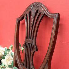 Load image into Gallery viewer, x SOLD Pair of Antique English Hepplewhite Bed Room Chairs Tapestry Seat Hall Chairs. B9658
