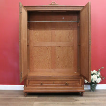 Load image into Gallery viewer, x SOLD Antique French Wardrobe, Antique 2 Door Armoire, Cloak Cabinet Bevelled Mirror B10847
