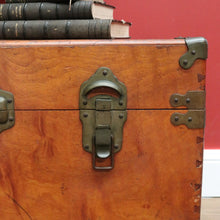 Load image into Gallery viewer, x SOLD Antique English Camphor Box, Marriage Chest, Coffee Table, Toy or Blanket Box B10977
