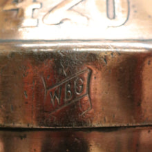 Load image into Gallery viewer, x SOLD Vintage Copper Milk Can and Lid, Umbrella Holder, Stamped WBG 420. Door Stop B10757
