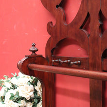 Load image into Gallery viewer, x SOLD Antique English Mahogany Coat Rack or Hall Tree, Umbrella Stand with Tin Liner. B11147
