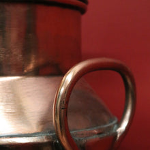 Load image into Gallery viewer, x SOLD Vintage Copper Milk Can and Lid, Umbrella Holder, Stamped WBG 420. Door Stop B10757
