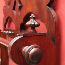 Load image into Gallery viewer, x SOLD Antique English Mahogany Coat Rack or Hall Tree, Umbrella Stand with Tin Liner. B11147

