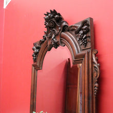 Load image into Gallery viewer, x SOLD Antique French Oak Mirror, Overmantle Mirror, Bevelled Edge Hall Mirror B10086
