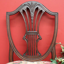 Load image into Gallery viewer, x SOLD Pair of Antique English Hepplewhite Bed Room Chairs Tapestry Seat Hall Chairs. B9659
