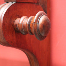 Load image into Gallery viewer, x SOLD Antique English Mahogany Coat Rack or Hall Tree, Umbrella Stand with Tin Liner. B11147
