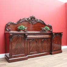 Load image into Gallery viewer, x SOLD Australia Cedar Breakfront Sideboard Cabinet with Carved Backboard B10714
