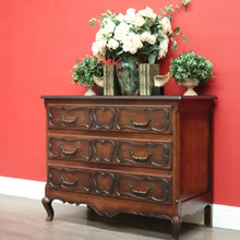 Load image into Gallery viewer, x SOLD Vintage French Chest of Drawers, 3 Drawer Hall Cupboard Cabinet Chest of Drawers. B10194
