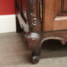 Load image into Gallery viewer, x SOLD Vintage China Cabinet, French Bookcase, Oak 4 Door Display Cabinet Chest. B10212
