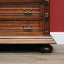 Load image into Gallery viewer, x SOLD Antique French Walnut 4 Drawer Marble Top Bedroom Hallway Chest of Drawers B10705
