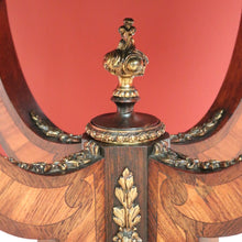 Load image into Gallery viewer, X SOLD Antique French Side Table, Lamp Table, Walnut and Brass Drop Side Sewing Table B10646
