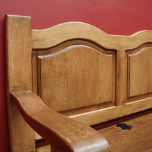 Load image into Gallery viewer, x SOLD Vintage French Hall Seat, Lift lid Shoe Box, Hall Seat Armchair, Chair Storage B10586
