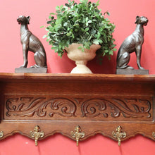 Load image into Gallery viewer, x SOLD Vintage French Oak Coat Rack, 5 Hook Coat Rack, Hat Scarf Holder B10495
