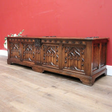 Load image into Gallery viewer, x SOLD Antique French Coffer, Blanket Box, Storage Box, Marriage Chest, or Hall Seat B11128
