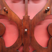 Load image into Gallery viewer, x SOLD Antique English Mahogany Coat Rack or Hall Tree, Umbrella Stand with Tin Liner. B11147
