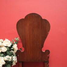 Load image into Gallery viewer, x SOLD Antique English Walnut Church Chair, Hall Chair Gothic Chair with Shield to Back. B10396
