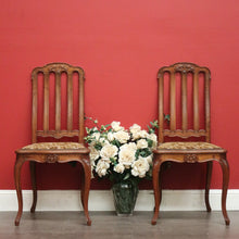 Load image into Gallery viewer, Pair of Antique French Oak Hall Chair, Side Chairs, Foyer Chairs
