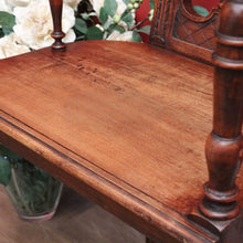 Load image into Gallery viewer, X Sold  Antique French Arm Chair, Gothic Church Chair in Walnut, Religious Library Chair B10849
