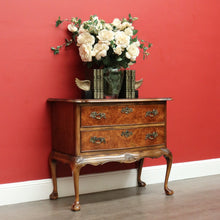 Load image into Gallery viewer, x SOLD Antique French Chest of Drawers Burr Walnut 2 Drawer Hall Foyer Cabinet Cupboard B10465
