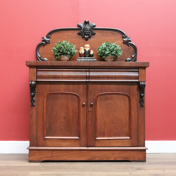 Antique Australian Cedar Two Door Sideboard, Hall Cabinet, Chiffonier, Buffet B10799