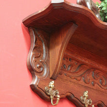 Load image into Gallery viewer, x SOLD Vintage French Oak Coat Rack, 5 Hook Coat Rack, Hat Scarf Holder B10495
