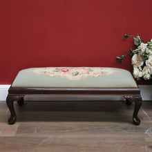 Load image into Gallery viewer, Vintage Australian Cedar Kneeler, Footstool, Bedroom Seat, Prayer Chair Stool
