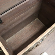Load image into Gallery viewer, x SOLD Antique European Brass Storage Box with Handles, Blanket Box, Toy Box, Scuttle B11152
