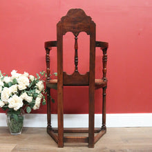 Load image into Gallery viewer, SALE Antique French Arm Chair, Gothic Church Chair in Walnut, Religious Library Chair B10849
