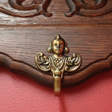 Load image into Gallery viewer, x SOLD Vintage French Oak Coat Rack, 5 Hook Coat Rack, Hat Scarf Holder B10495

