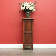Load image into Gallery viewer, Antique French Jardinière Stand, Oak Pedestal Plant Stand, Statue Holder Stand
