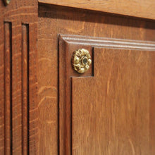 Load image into Gallery viewer, x SOLD Antique French Oak Bed Double Bed Head Foot and Side rails with slats. B10846
