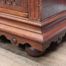 Load image into Gallery viewer, x SOLD Antique French Chest of Drawers, French Oak and Brass Carved Hall Chest Cabinet B10882
