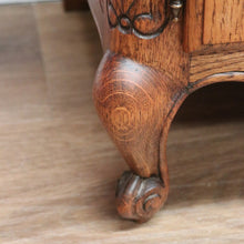 Load image into Gallery viewer, x SOLD Pair of Vintage French Lamp Tables or Bedside Tables Drawer and Cupboard Storage B10664
