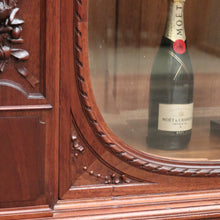 Load image into Gallery viewer, x SOLD Antique French Walnut Bookcase, French Linen Press or Walnut China Cabinet Glass B11111
