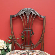 Load image into Gallery viewer, x SOLD Pair of Antique English Hepplewhite Bed Room Chairs Tapestry Seat Hall Chairs. B9658
