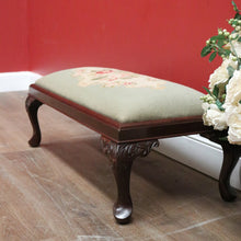 Load image into Gallery viewer, x SOLD Vintage Australian Cedar Kneeler, Footstool, Bedroom Seat, Prayer Chair Stool B11103
