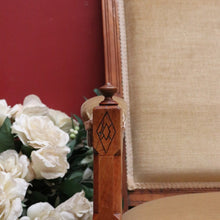 Load image into Gallery viewer, x SOLD Antique English Grandfather Chair, Antique English Walnut and Fabric Armchair B10791
