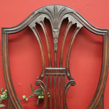Load image into Gallery viewer, x SOLD Pair of Antique English Hepplewhite Bed Room Chairs Tapestry Seat Hall Chairs. B9659
