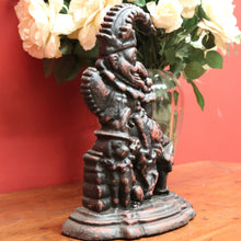 Load image into Gallery viewer, x SOLD A Collectable Victorian Cast Iron Heavy &quot;Punch&quot; Door Stop, Door Porter, Punch And Judy, B10696
