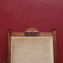 Load image into Gallery viewer, x SOLD Antique English Grandfather Chair, Antique English Walnut and Fabric Armchair B10791
