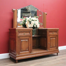 Load image into Gallery viewer, Antique French Dressing Table, Twin Pedestal Marble and Mirror Dressing Table B10848
