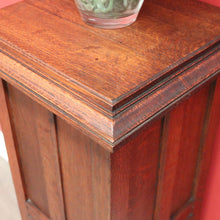 Load image into Gallery viewer, x SOLD Antique French Jardinière Stand, Oak Pedestal Plant Stand, Statue Holder Stand. B10349
