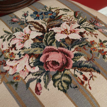 Load image into Gallery viewer, x SOLD Pair of Antique English Hepplewhite Bed Room Chairs Tapestry Seat Hall Chairs. B9659
