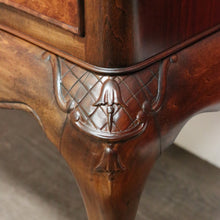 Load image into Gallery viewer, x SOLD Antique French Chest of Drawers Burr Walnut 2 Drawer Hall Foyer Cabinet Cupboard B10465
