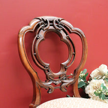 Load image into Gallery viewer, x SOLD Set of 2 Antique English Hall Chairs, Pair of Antique Walnut Sofa Bed room Chair B10671
