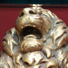 Load image into Gallery viewer, x SOLD Vintage Italian Gilt Lion Pedestal Hall Table, Console Table, Sofa or Side Table B10993
