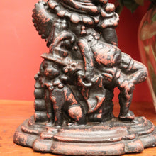 Load image into Gallery viewer, x SOLD A Collectable Victorian Cast Iron Heavy &quot;Punch&quot; Door Stop, Door Porter, Punch And Judy, B10696
